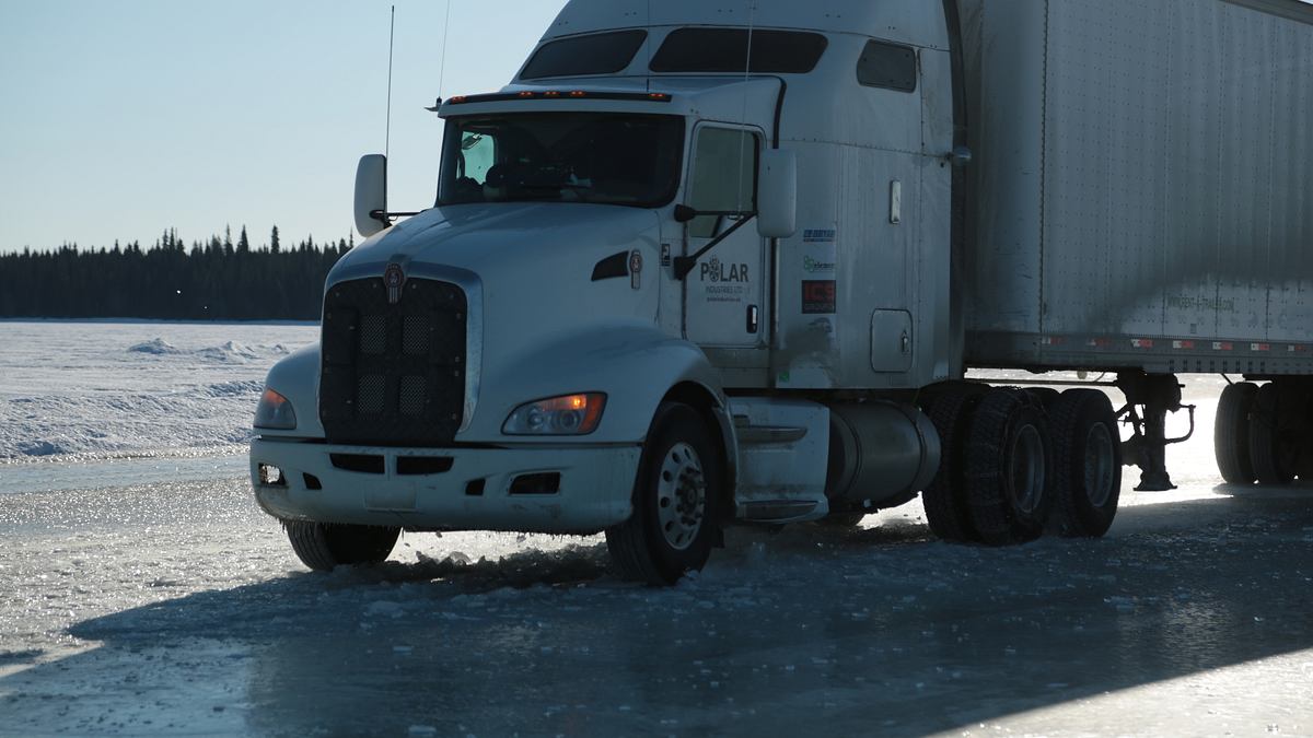 ice road truckers - gefahr auf dem eis