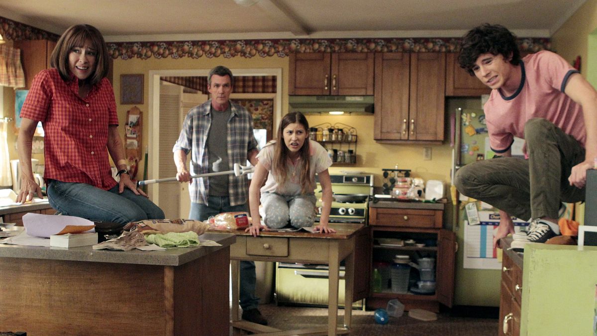 the middle