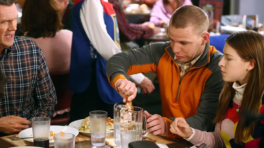 the middle