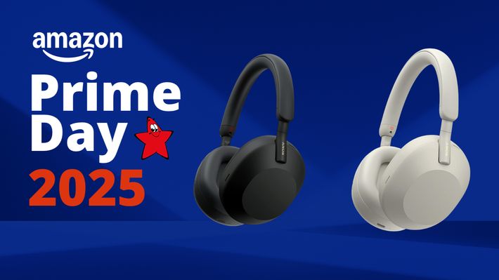 Sony WH-1000XM5 Kopfhörer neben dem Logo des Amazon Prime Day 2025 - Foto: TVMovie.de & iStock (kyoshino, Ake Ngiamsanguan) & PR