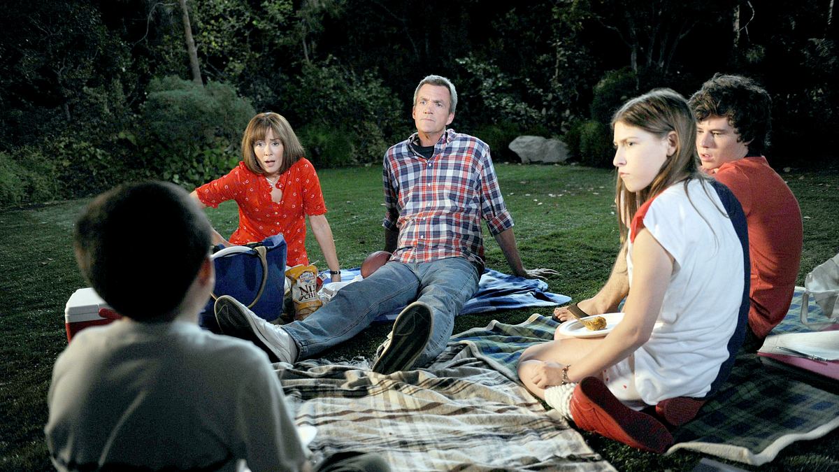 the middle