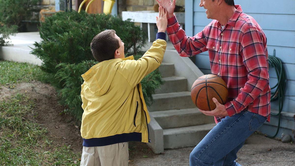 the middle