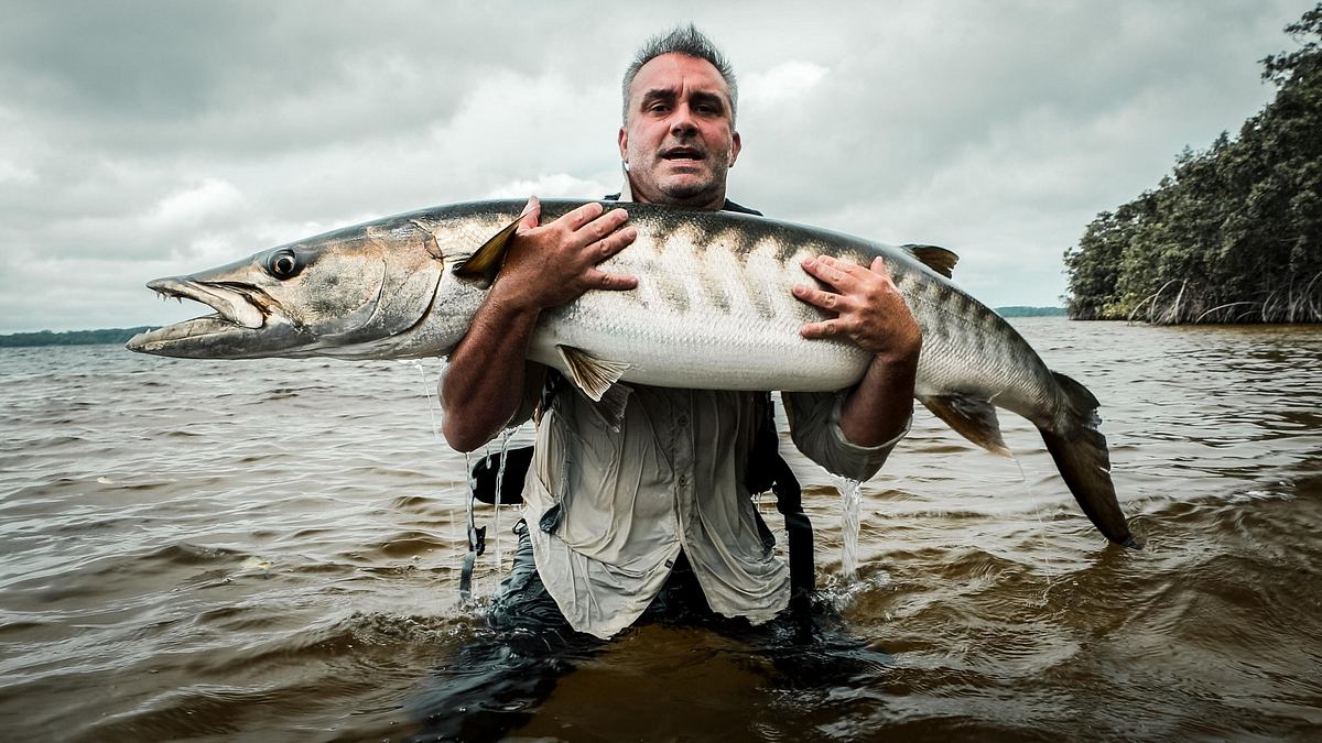 monsterfische am haken
