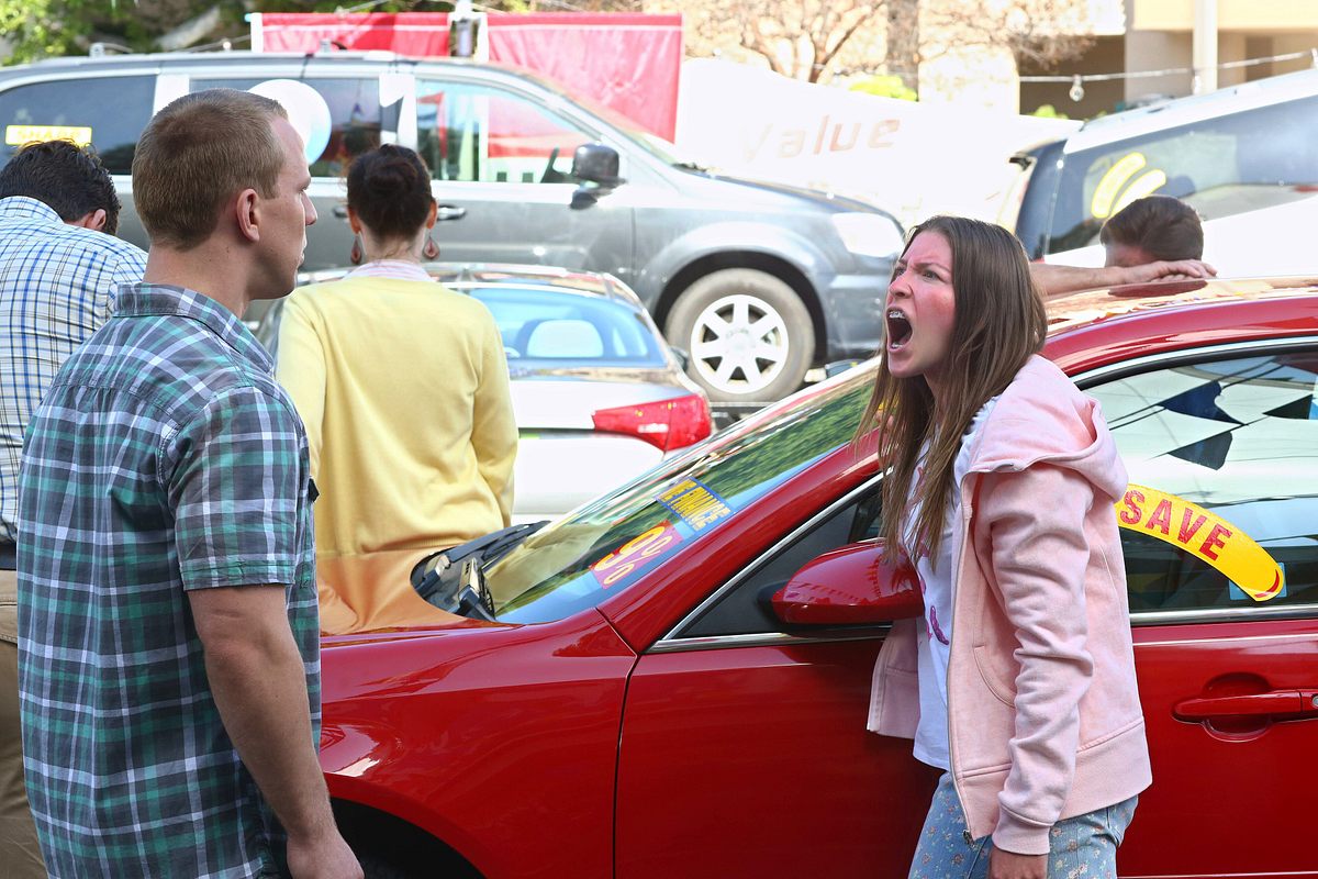 the middle