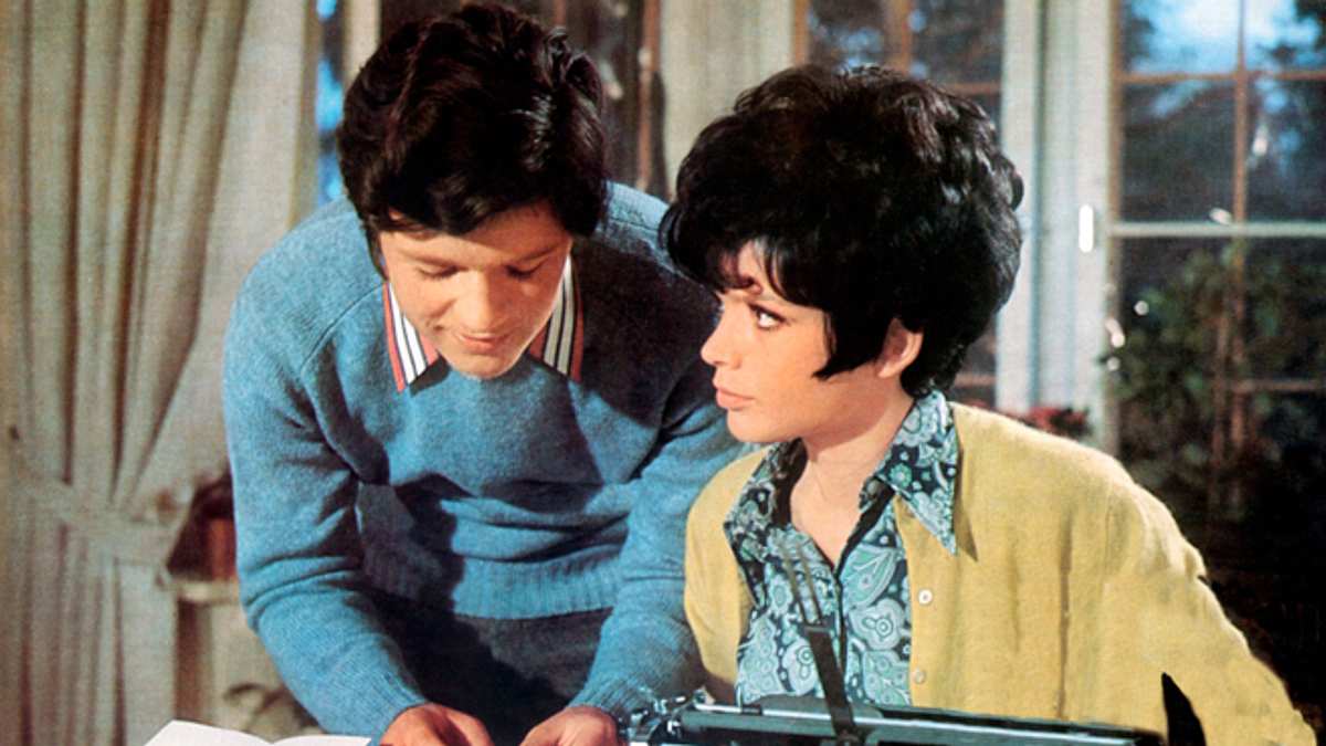 Hansi Kraus mit Uschi Glas in Die Lümmel von der ersten Bank