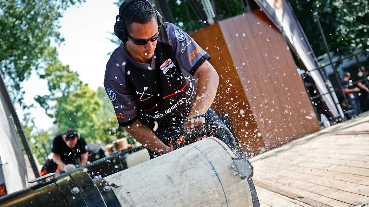scharf, stark und laut - kettensägen im einsatz