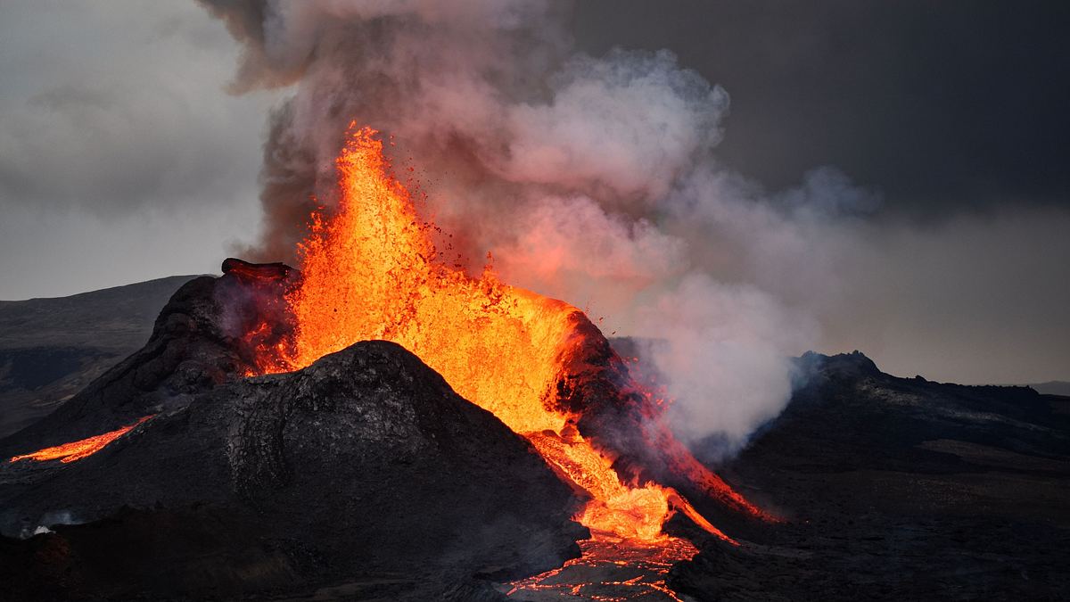 leben mit der lava auf island