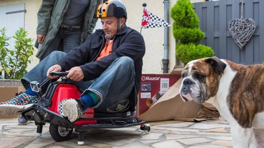 Detlef Steves und Hund Kai Uwe. Detlef Steves und Hund Kai Uwe.