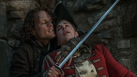 Outlander: jamie Fraser (sam heughan) und lord john william grey - Foto: Starz
