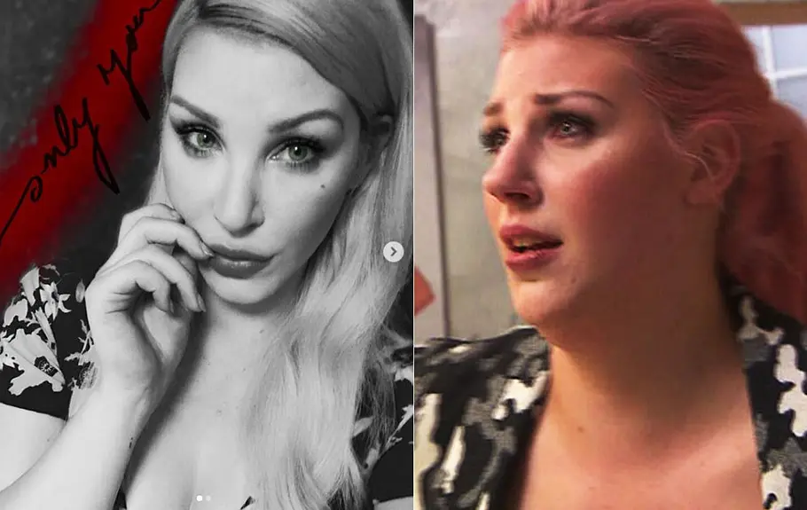 BTN-Star Laura Maack nach und vor der Nasen-OP.