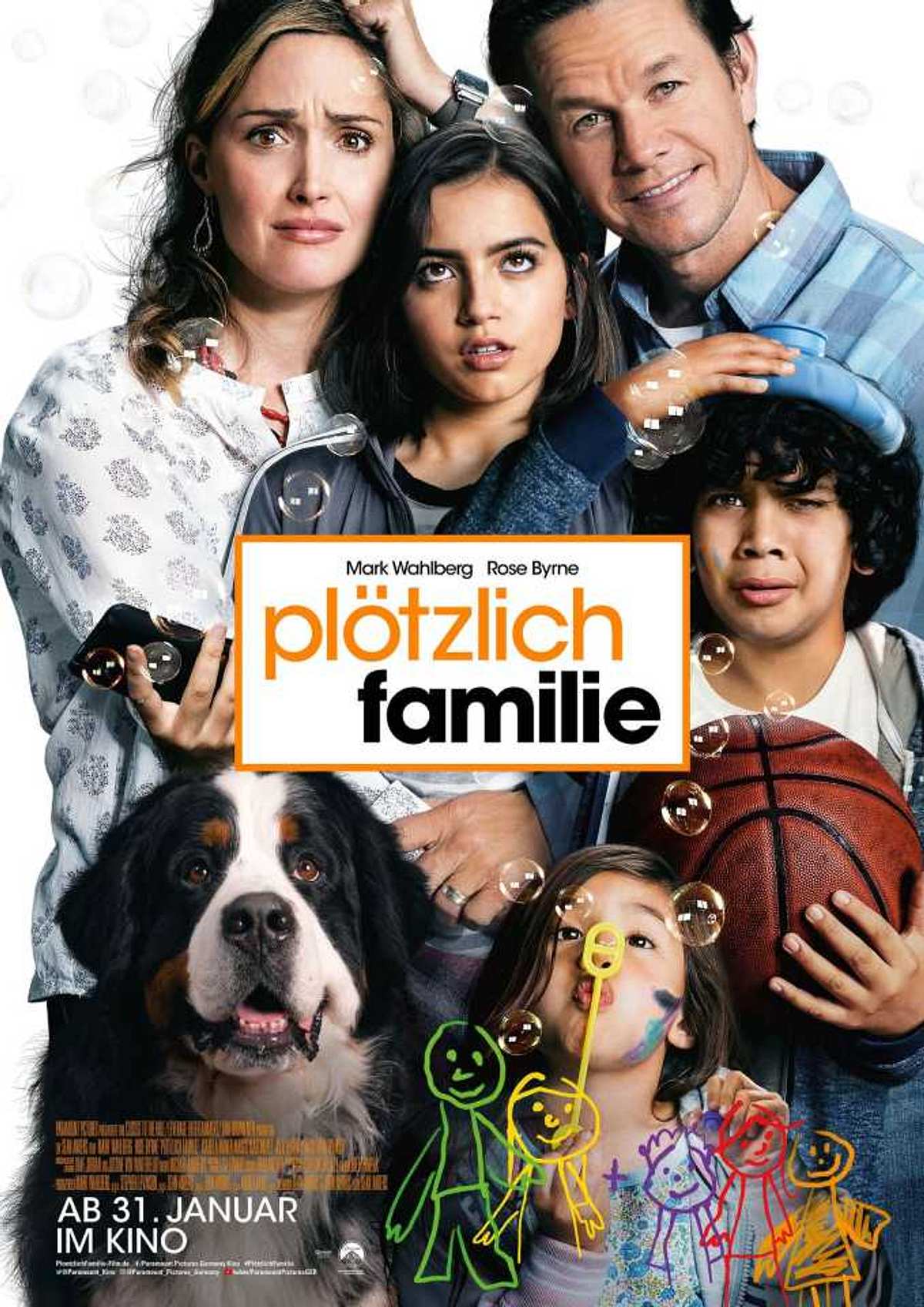 Plötzlich Familie-Filmplakat - Mark Wahlberg und Rose Byrne