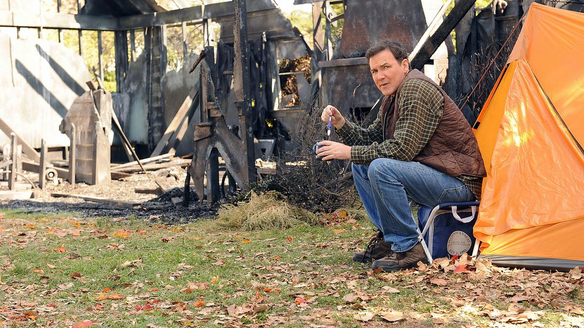 the middle