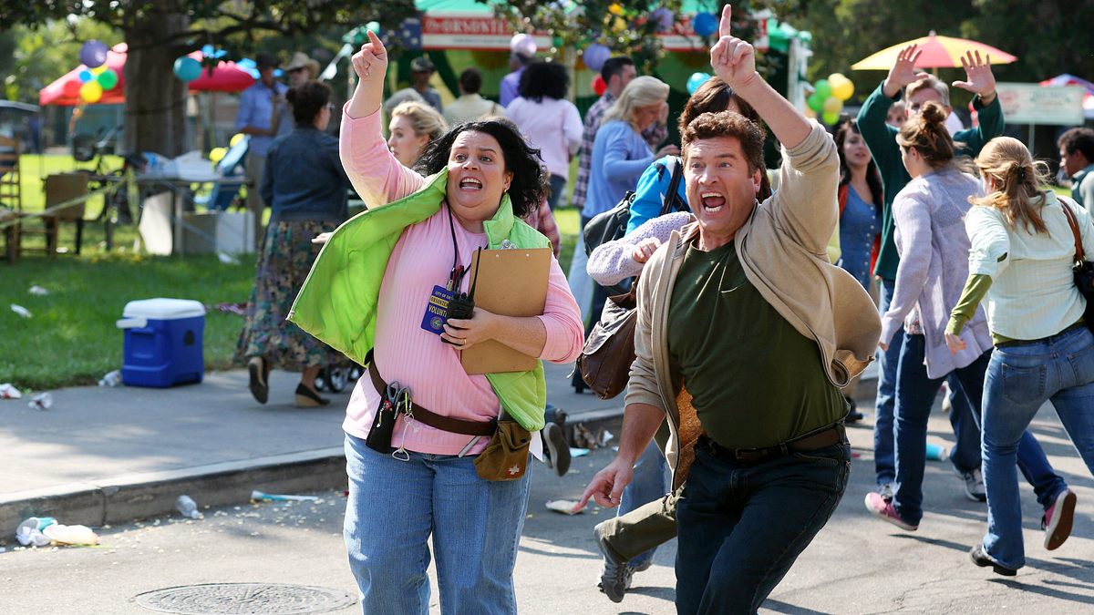 the middle
