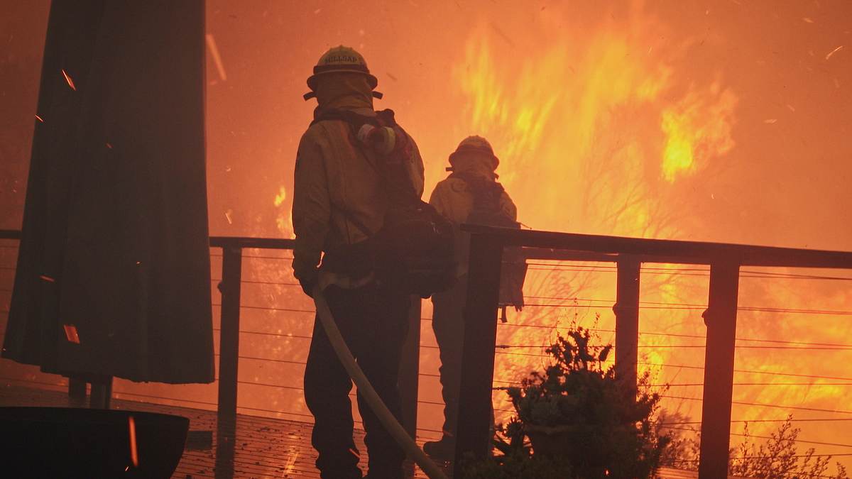 cal fire - feueralarm in kalifornien
