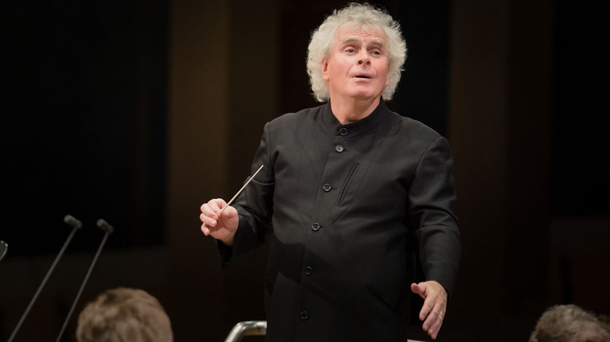 sir simon rattle dirigiert mahler