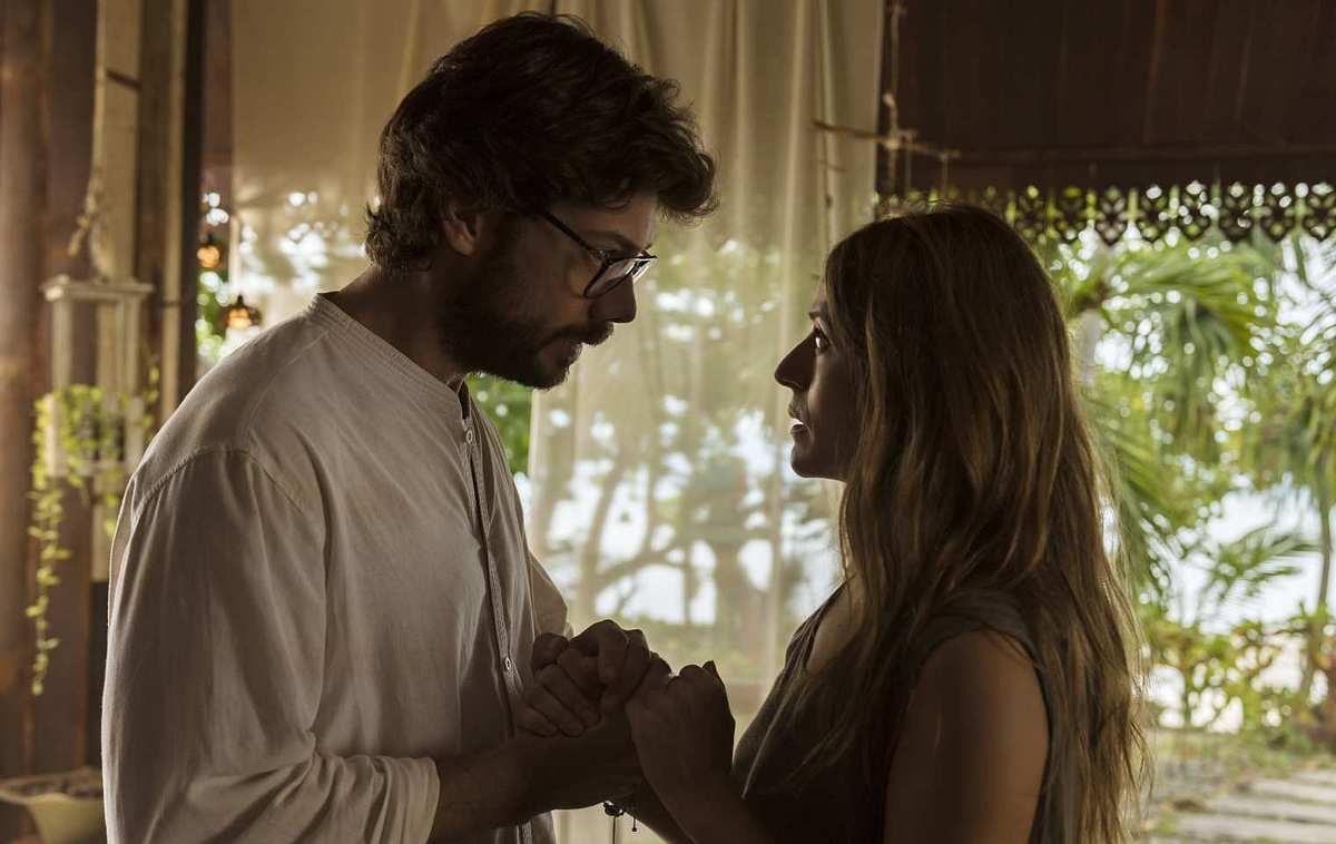 Haus des Geldes - Staffel 3: Der Professor (Alvaro Morte) und Raquel Murillo (IItziar Ituño)