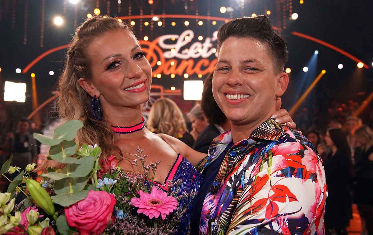 Kerstin Ott und Regina Luca nach ihrem letzten Tanz bei Let's Dance
