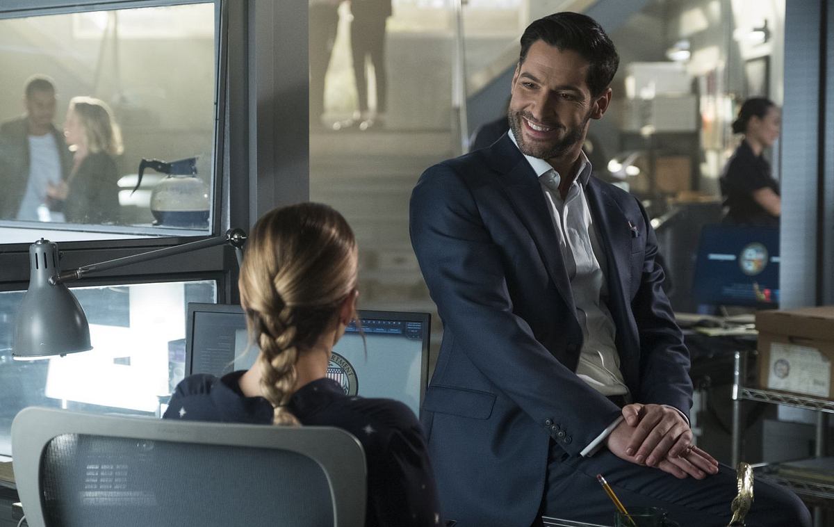 Lucifer - Staffel 4: Lucifer Morningstar (Tom Ellis) und Chloe Decker (Lauren German)