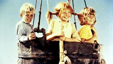 Pippi Langstrumpf mit Tommy und Annika - Foto: Kika