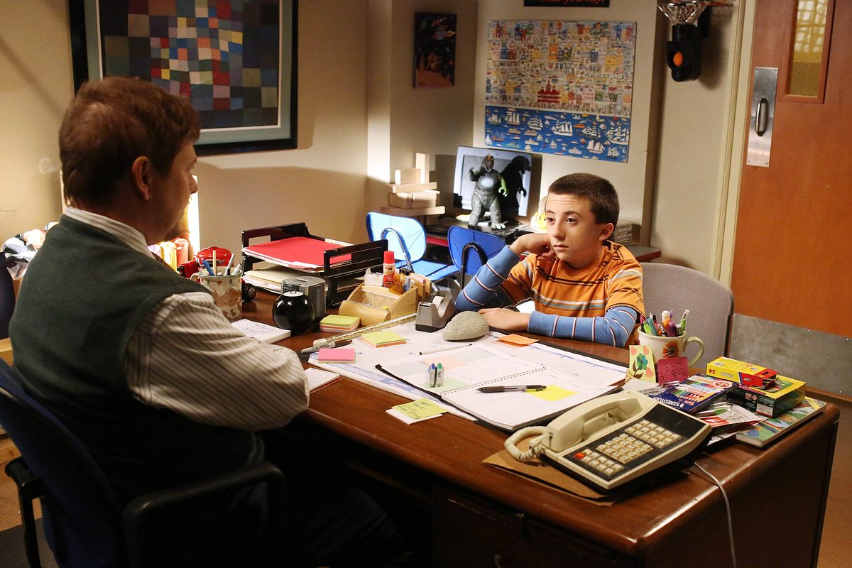 the middle