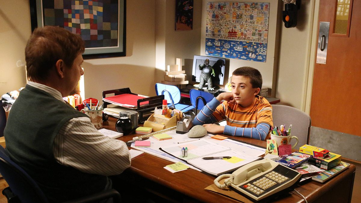 the middle
