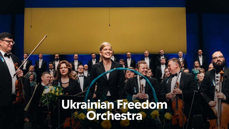 Das Ukrainian Freedom Orchestra spielt Beethovens 9. Sinfonie in Warschau