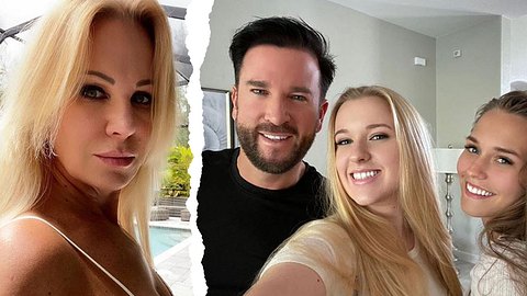 Claudia Norberrg, Michael Wendler Adeline Norberg und Laura Müller - Foto: instagram.com/claudia_norberg_wendler und instagram.com/wendler.michael