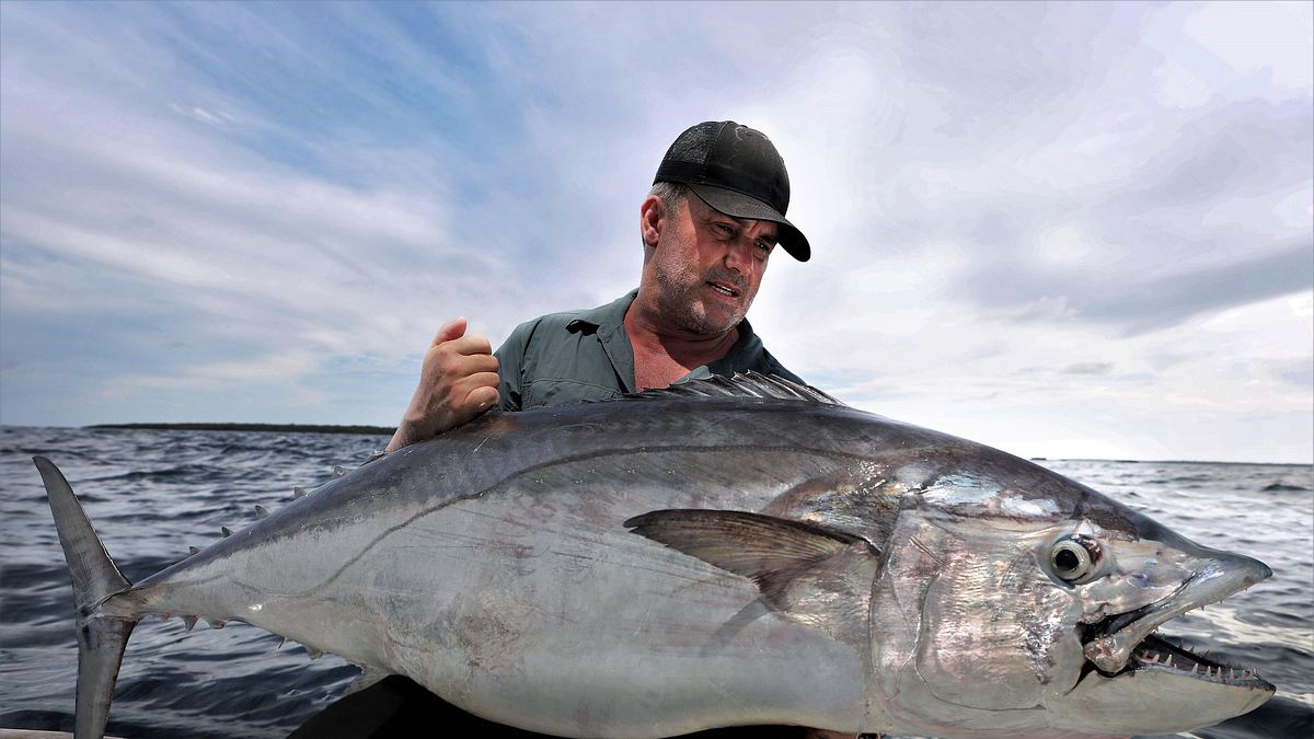 monsterfische am haken
