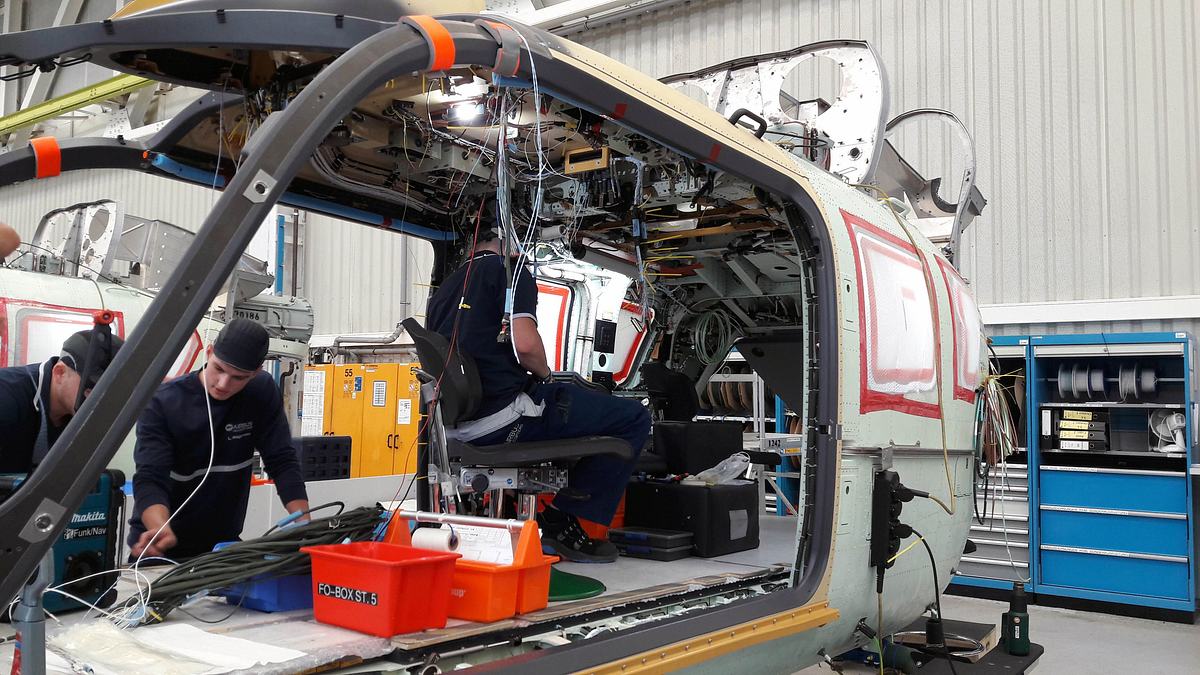 fliegende intensivstation - ein rettungshelikopter entsteht