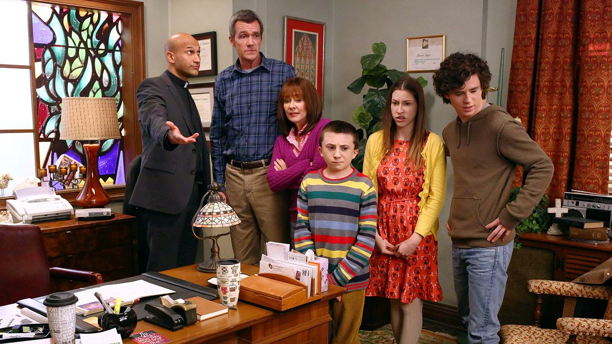 the middle