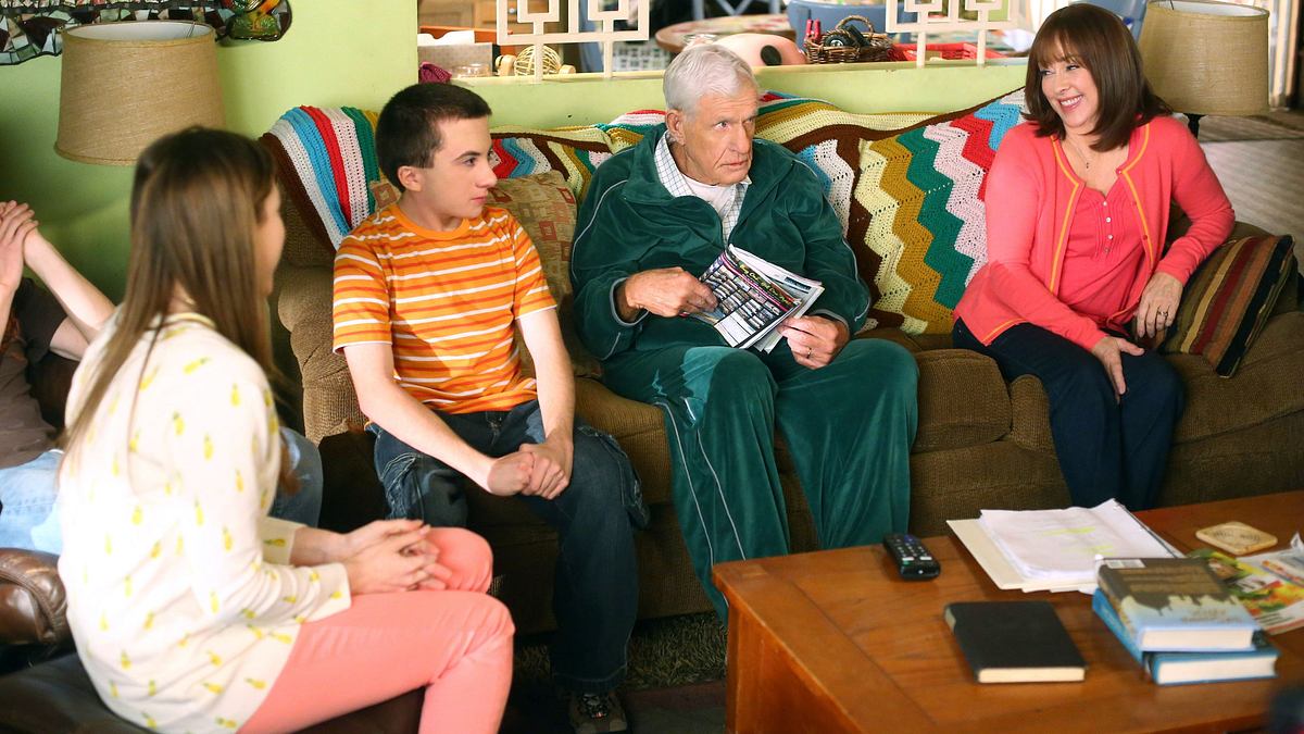 the middle