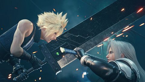 Cloud Strife und Sephiroth kreuzen die Schwerter im Final Fantasy 7 Remake - Foto: Square Enix/PR