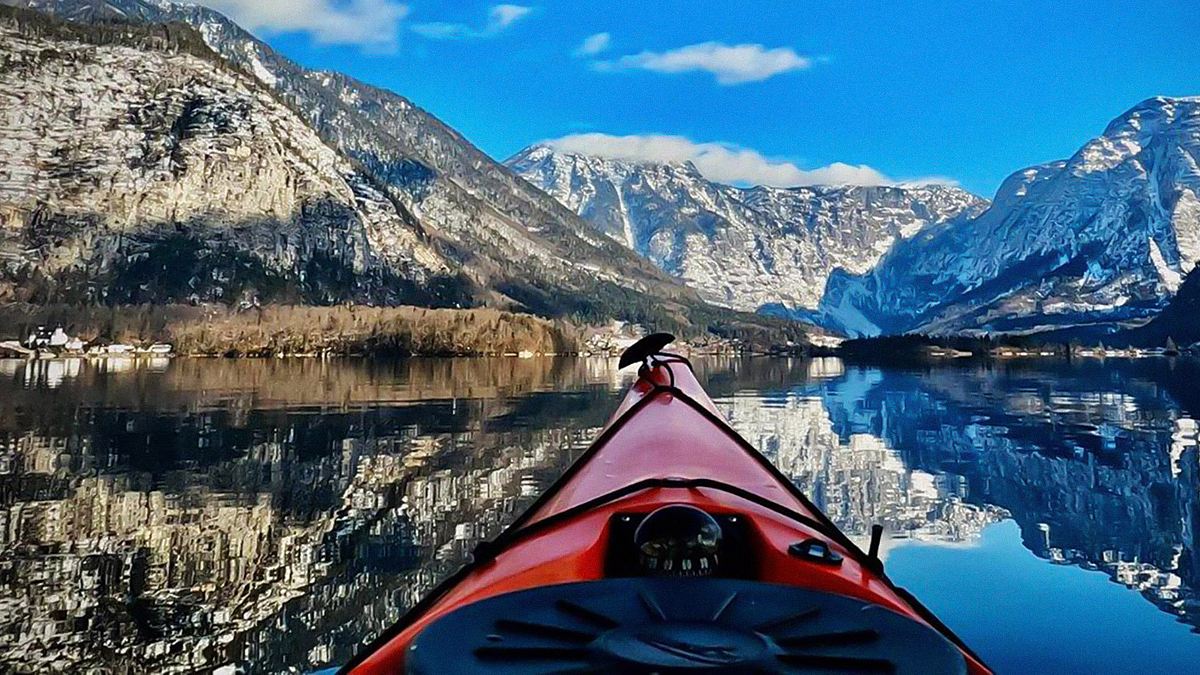mit dem kajak durch das salzkammergut - eine reise in vier jahreszeiten