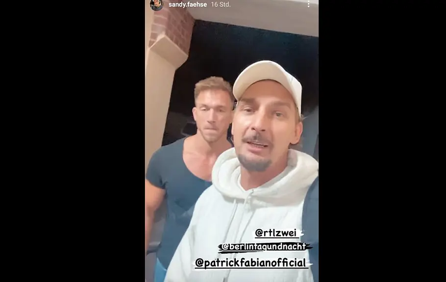 BTN-Star Sandy Fähse am Set zurück