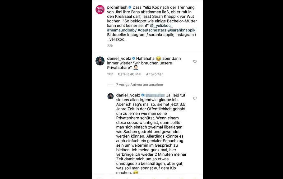 Daniel Völz über Yeliz Koc