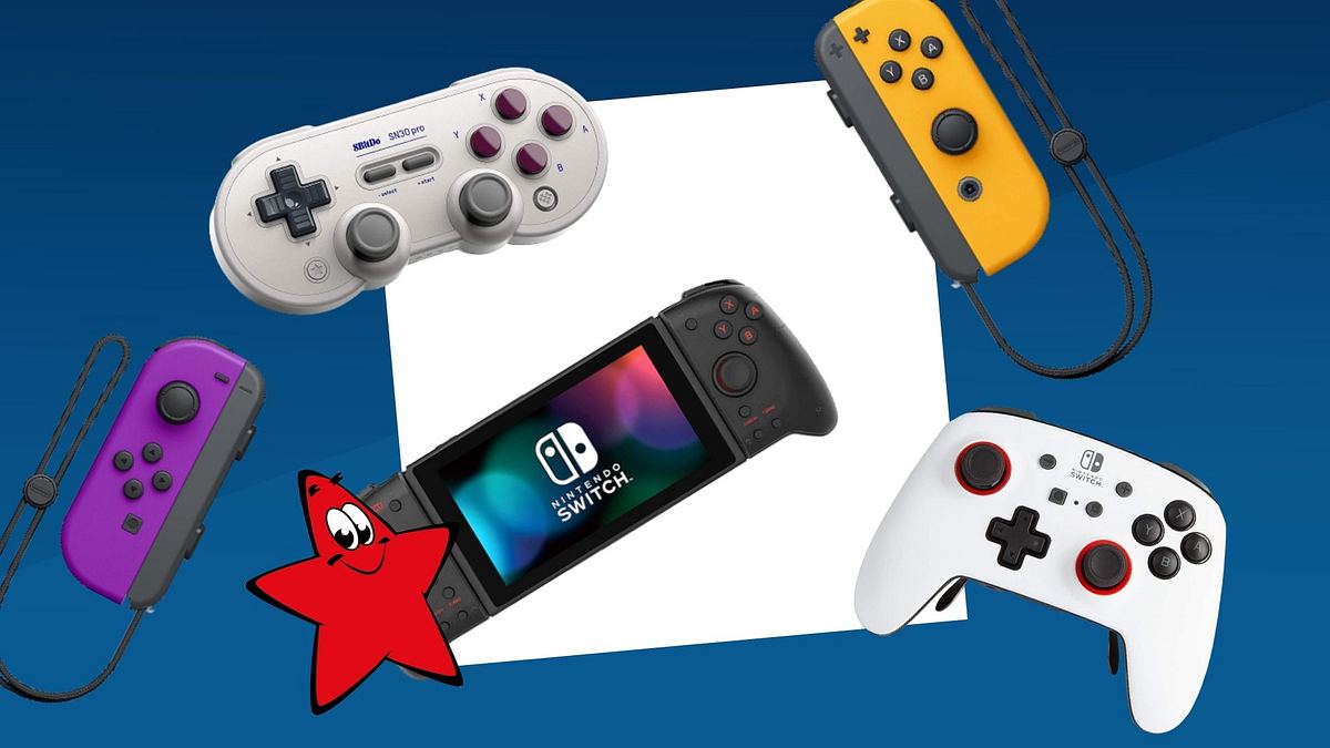 Verschiedene Controller und Joy-Cons für Nintendo Switch