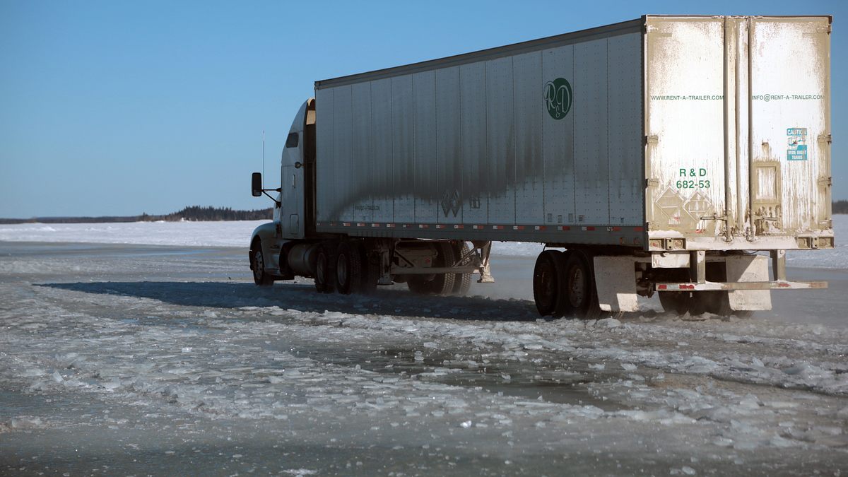 ice road truckers - gefahr auf dem eis