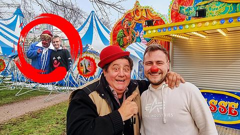 Clown Tony Alexis und Kevin Finck im Circus Europa - Foto: Privat