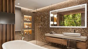 Smart Mirror im Badezimmer - Foto: iStock/ExperienceInteriors