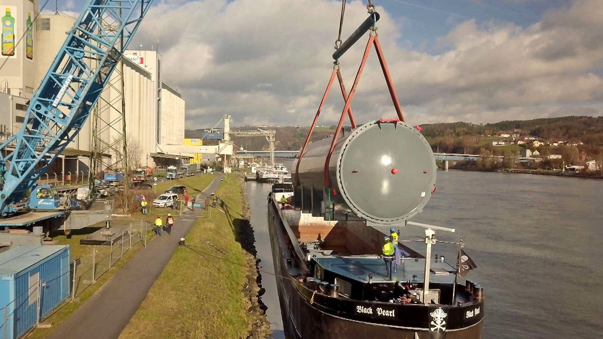 300 tonnen stahl auf reisen - schwertransport im doppelpack