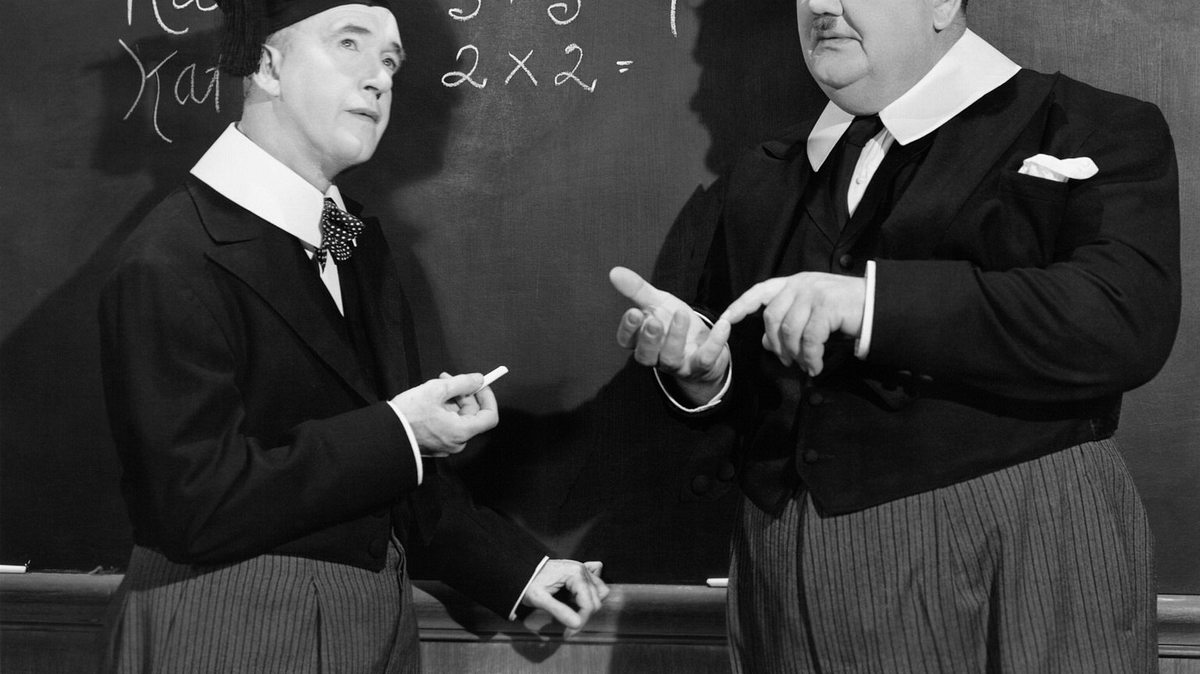 dick und doof in der schule