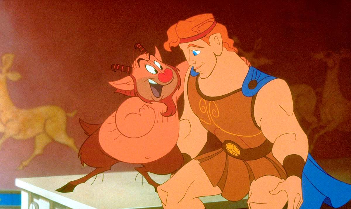 HERCULES, from left: Philoctetes, Hercules, 1997, Walt Disney Pictures