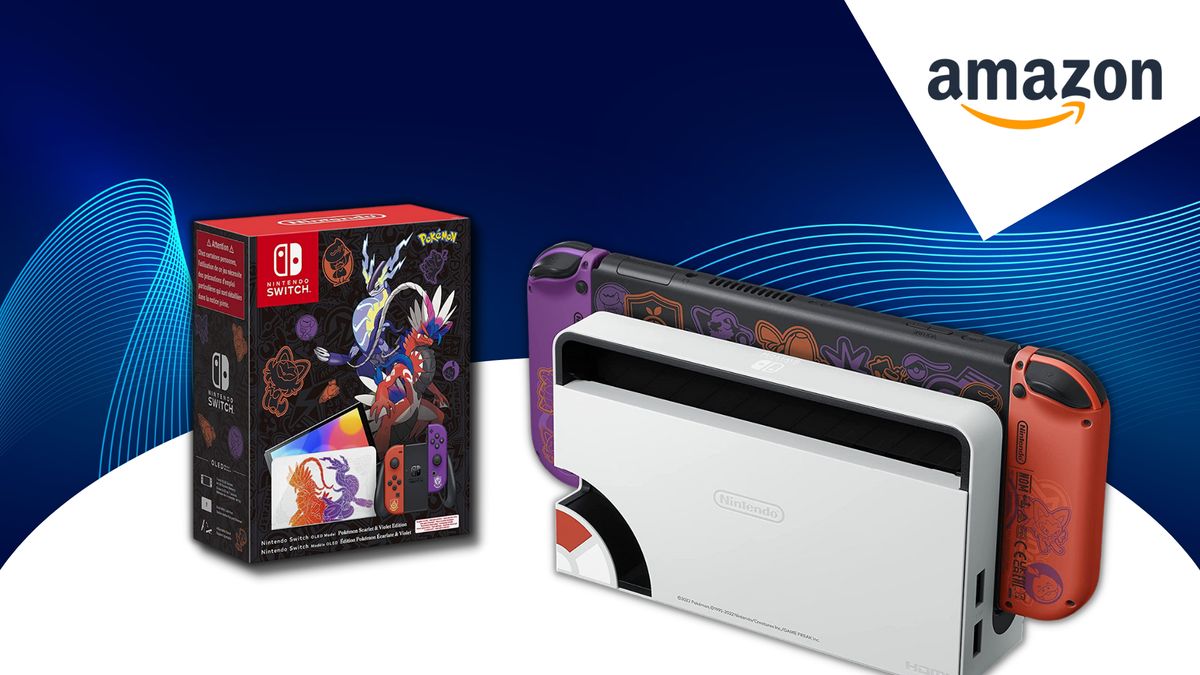 Nintendo Switch-Konsole (OLED-Modell) Pokémon Karmesin & Purpur-Edition