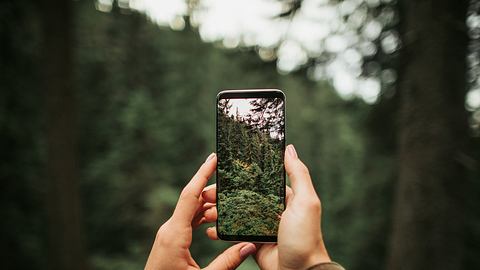 Hand hält Fairphone Alternative - Foto: istock/YakobchukOlena