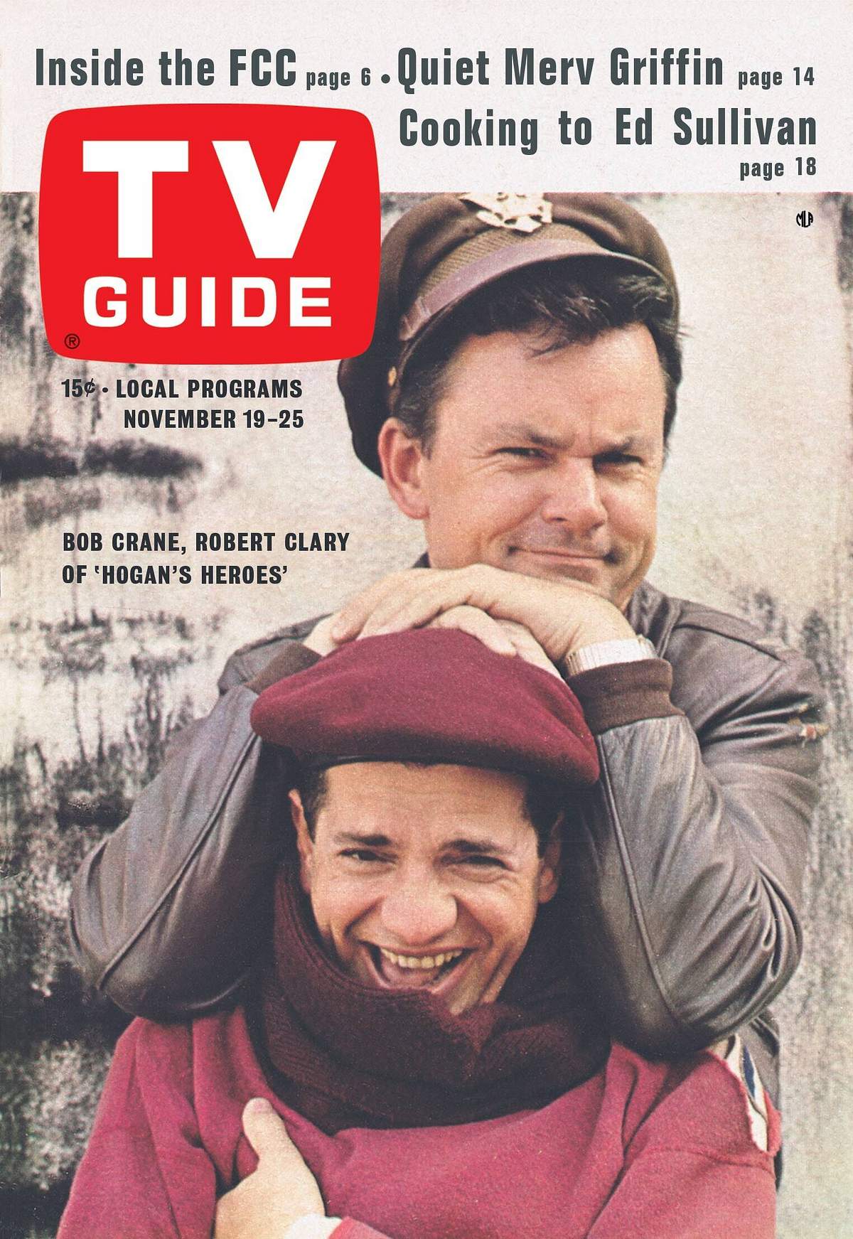 Bob Crane und Robert Clary auf dem Cover von TV GUIDE