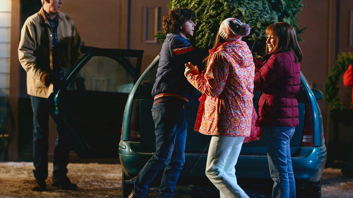 the middle