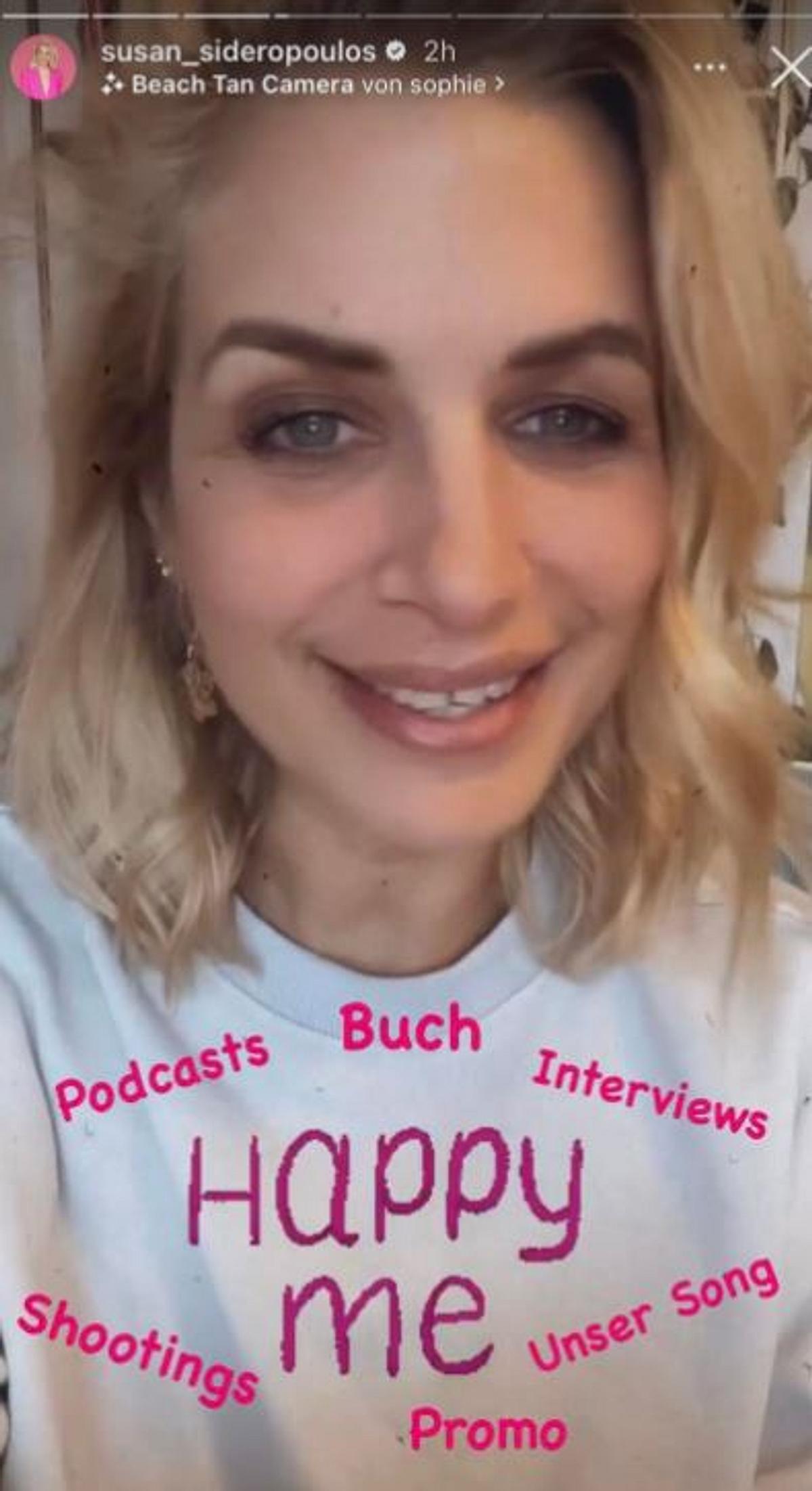 Susan Sideropoulos auf Instagram