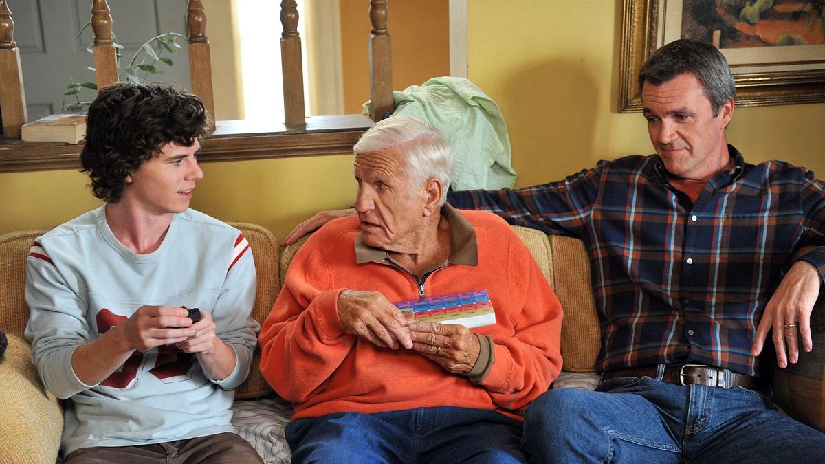 the middle