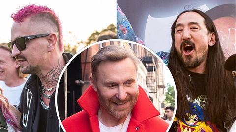 World Club Dome, Robin Schulz, David Guetta, Steve Aoki - Foto: Imago / Hartenfelser / Cover-Images