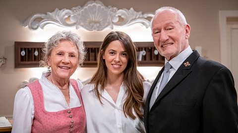 Vanessa Mai, Sepp Schauer, Antje Hagen - Sturm der Liebe - Foto: ARD/Christof Arnold